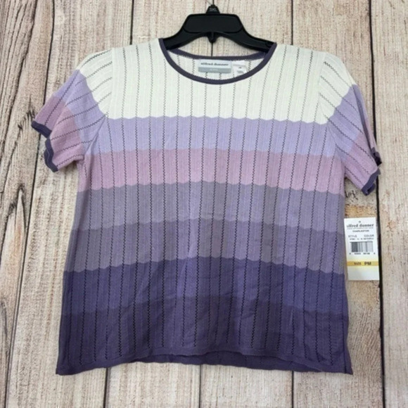 Alfred Dunner Womens knit tops size Petite Medium - Picture 1 of 8